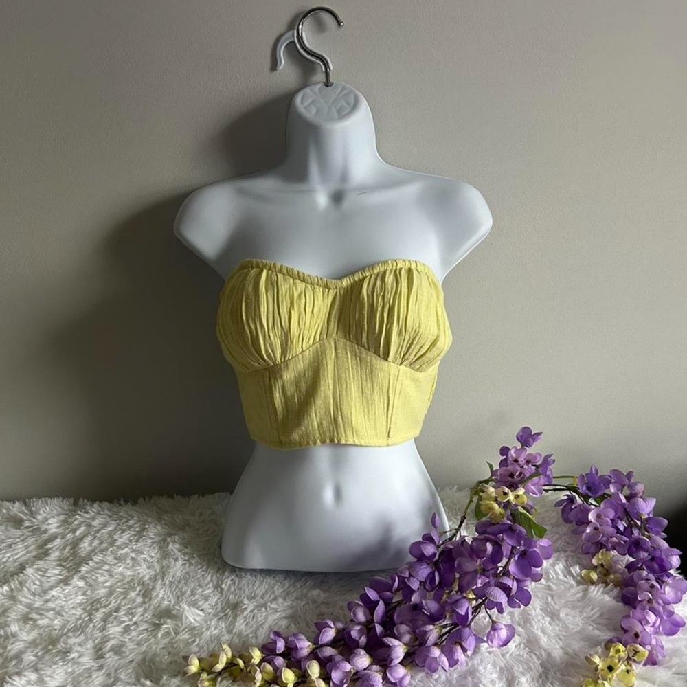 American eagle yellow tube top - size xs